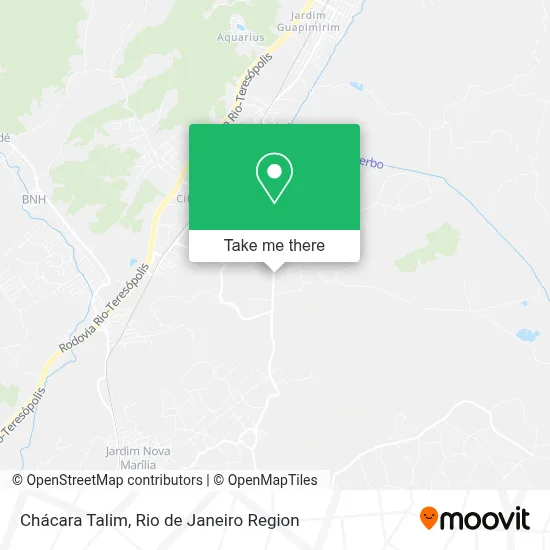 Chácara Talim map