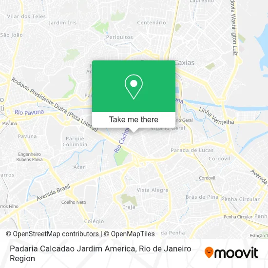 Padaria Calcadao Jardim America map