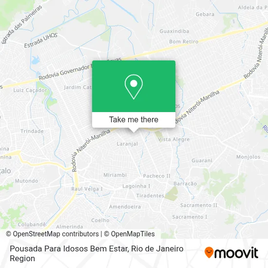 Pousada Para Idosos Bem Estar map