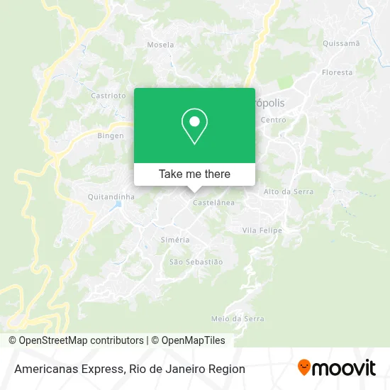 Americanas Express map