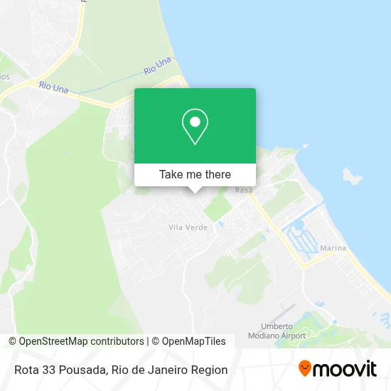 Rota 33 Pousada map