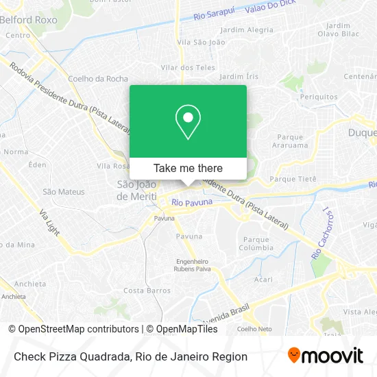 Check Pizza Quadrada map