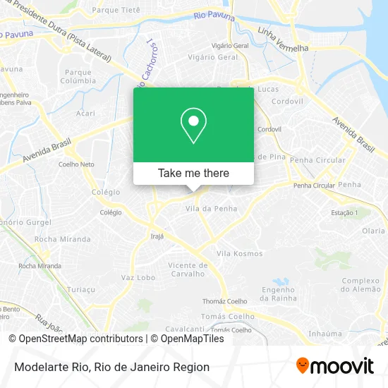 Modelarte Rio map