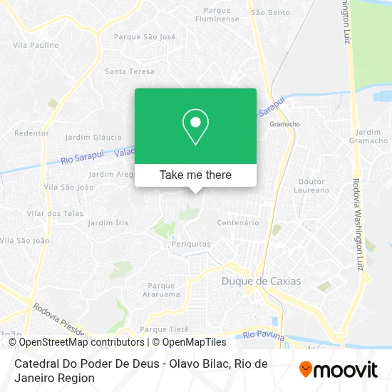 Catedral Do Poder De Deus - Olavo Bilac map