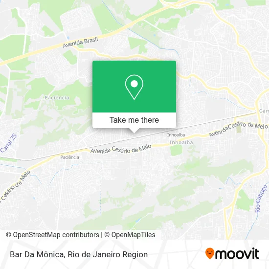 Bar Da Mônica map