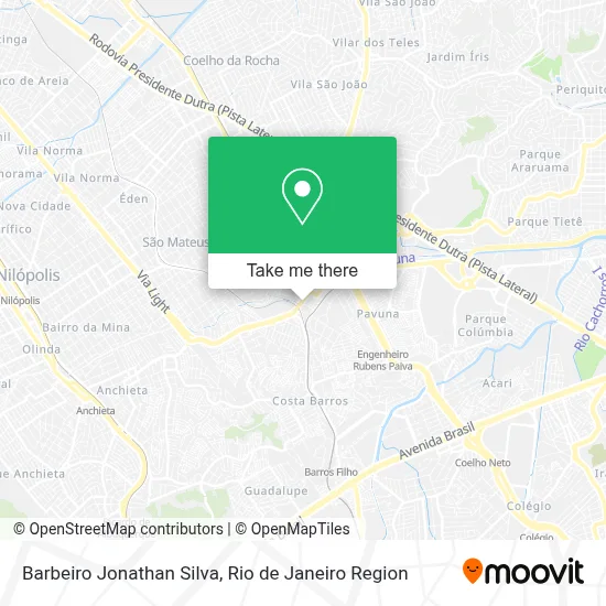 Barbeiro Jonathan Silva map