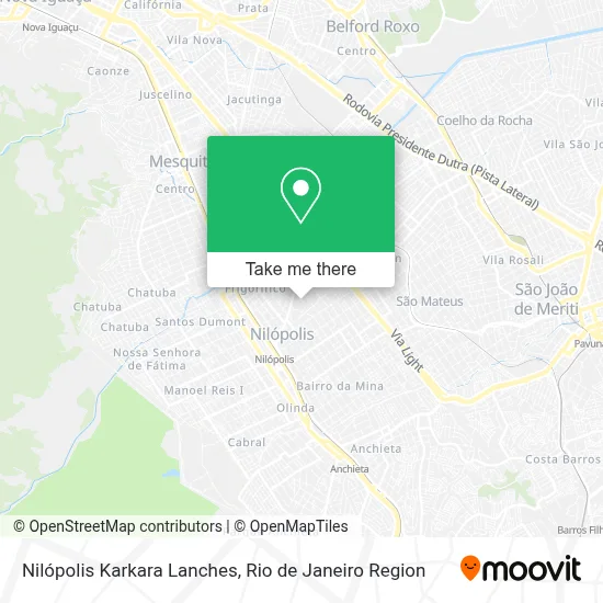 Nilópolis Karkara Lanches map