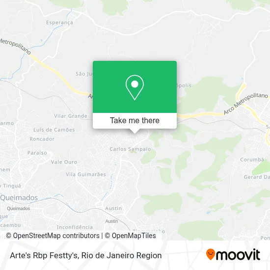Arte's Rbp Festty's map