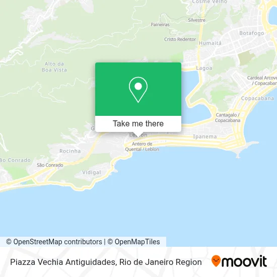 Piazza Vechia Antiguidades map
