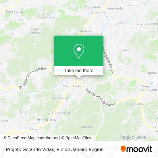 Projeto Gerando Vidas map