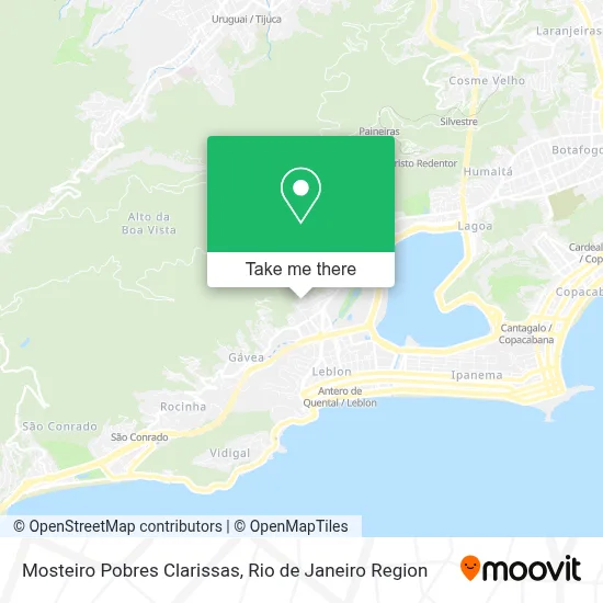 Mosteiro Pobres Clarissas map
