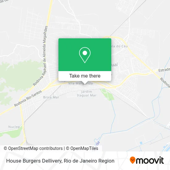 House Burgers Dellivery map