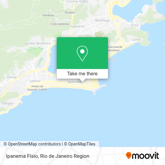Ipanema Fisio map