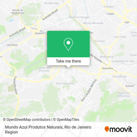 Mundo Azul Produtos Naturais map