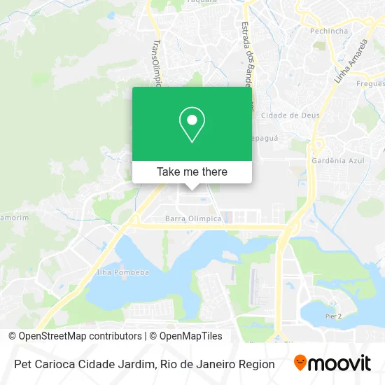 Pet Carioca Cidade Jardim map