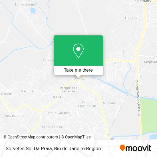 Sorvetes Sol Da Praia map