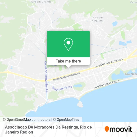 Associacao De Moradores Da Restinga map