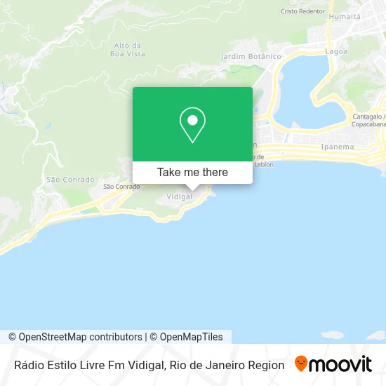 Rádio Estilo Livre Fm Vidigal map