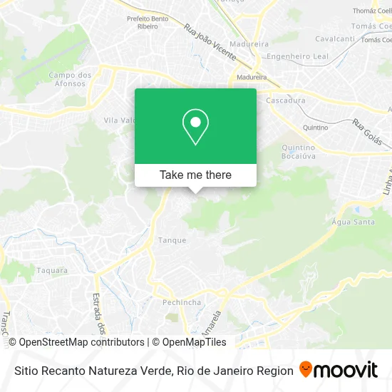 Sitio Recanto Natureza Verde map