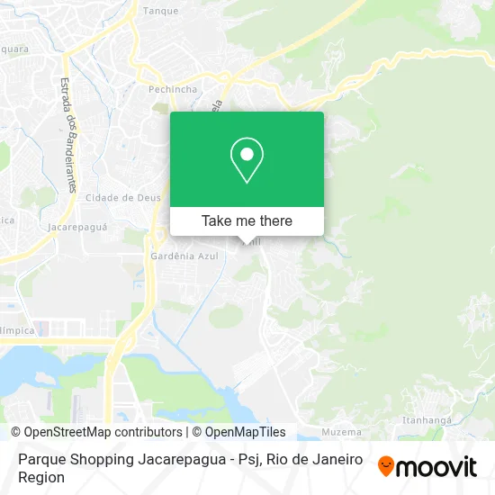 Parque Shopping Jacarepagua - Psj map