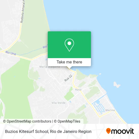 Buzios Kitesurf School map
