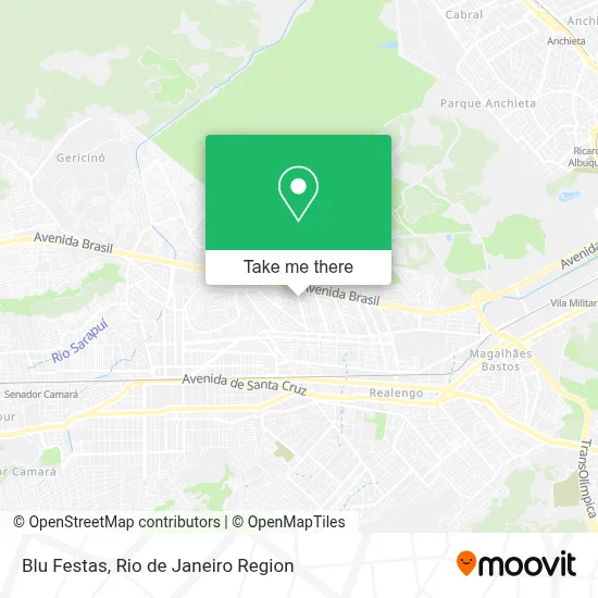 Blu Festas map