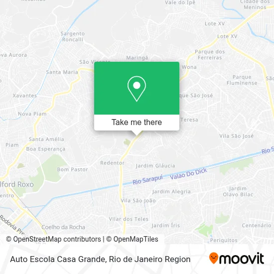 Auto Escola Casa Grande map