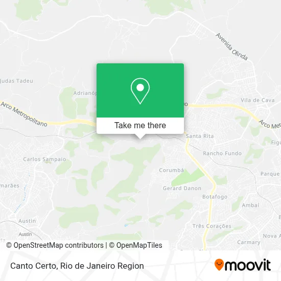 Canto Certo map
