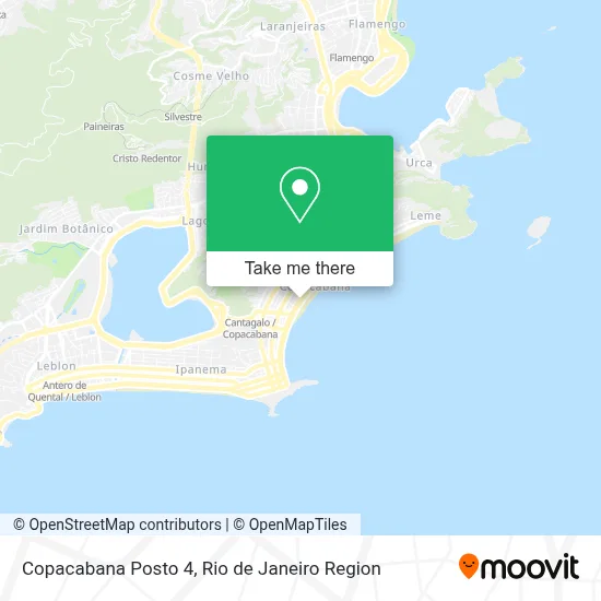 Copacabana Posto 4 map