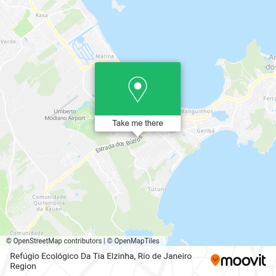 Refúgio Ecológico Da Tia Elzinha map