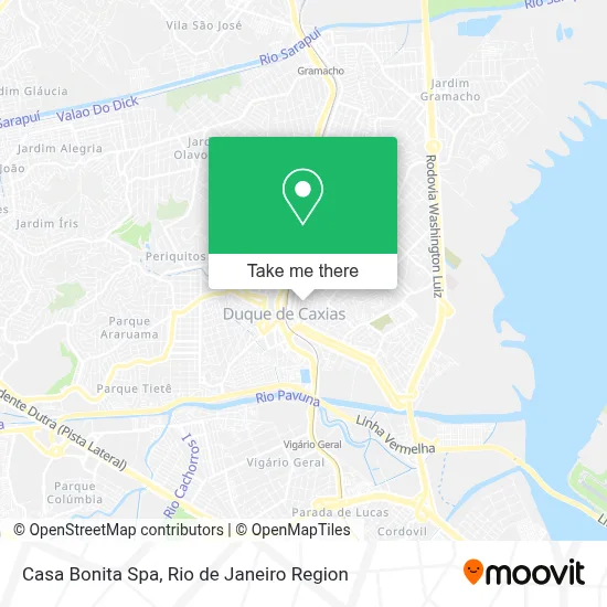 Casa Bonita Spa map