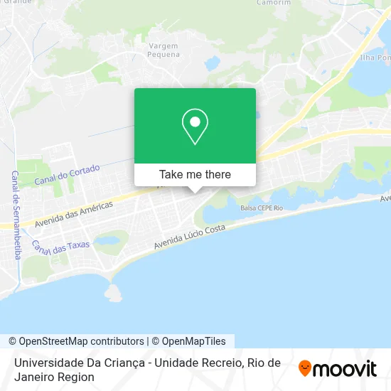 Universidade Da Criança - Unidade Recreio map