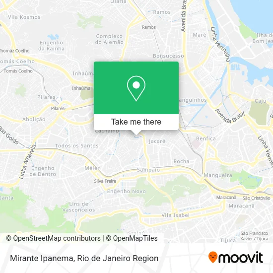Mirante Ipanema map
