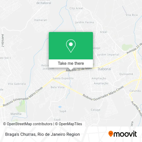 Braga's Churras map