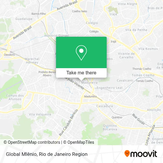 Global Mlênio map