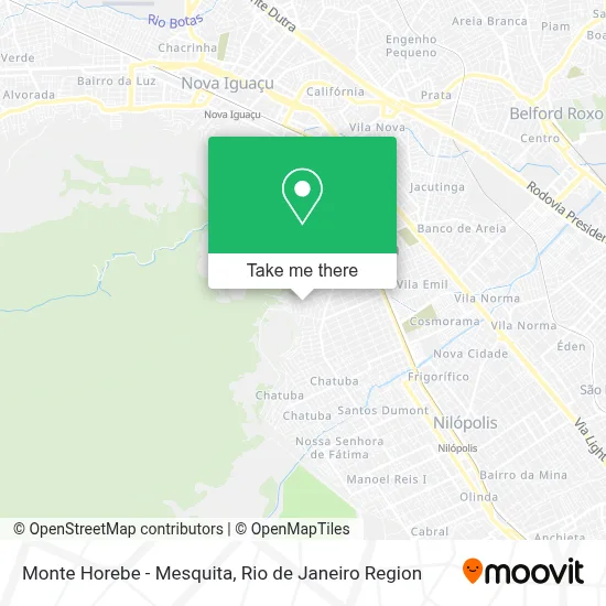 Monte Horebe - Mesquita map