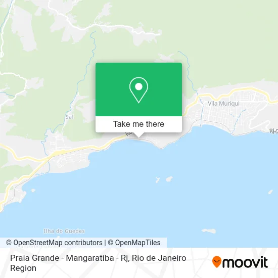 Praia Grande - Mangaratiba - Rj map