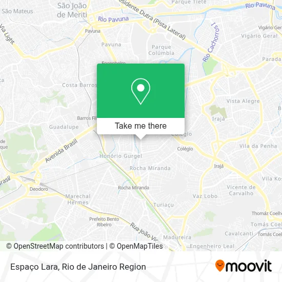 Espaço Lara map