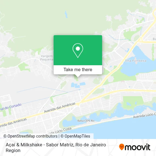 Açaí & Milkshake - Sabor Matriz map