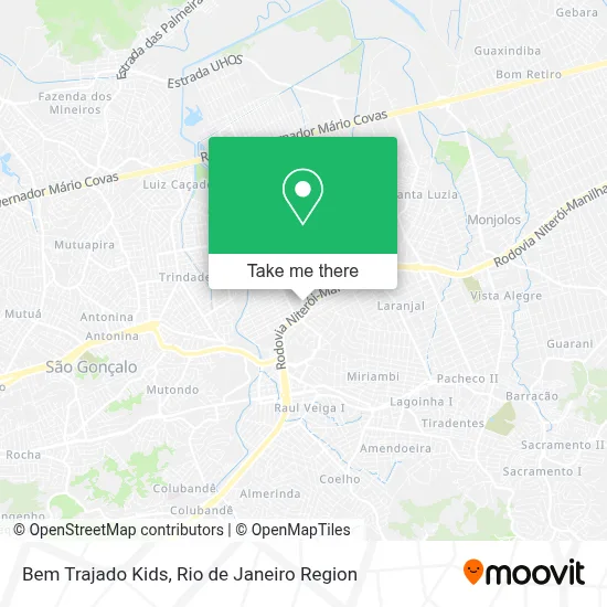 Bem Trajado Kids map