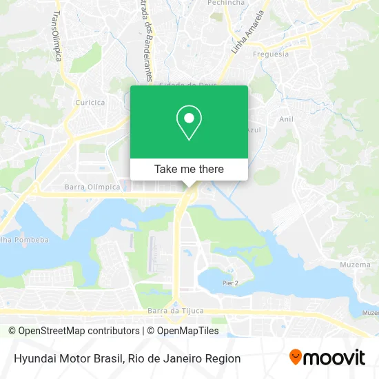 Hyundai Motor Brasil map