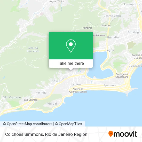Colchões Simmons map