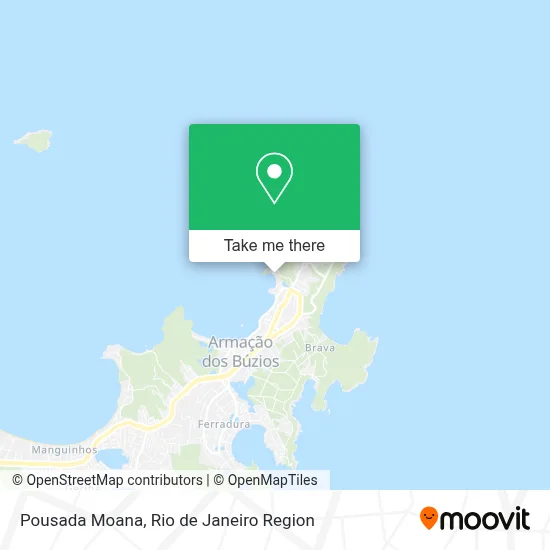 Pousada Moana map