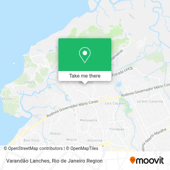 Varandão Lanches map