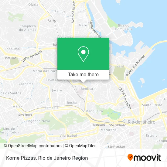 Kome Pizzas map
