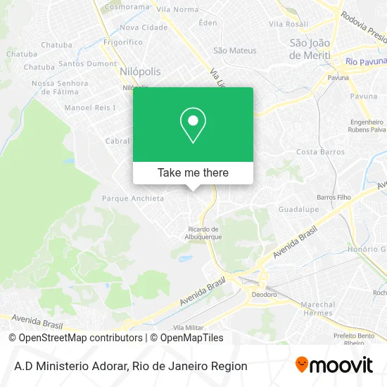 A.D Ministerio Adorar map