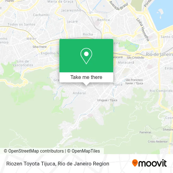 Riozen Toyota Tijuca map