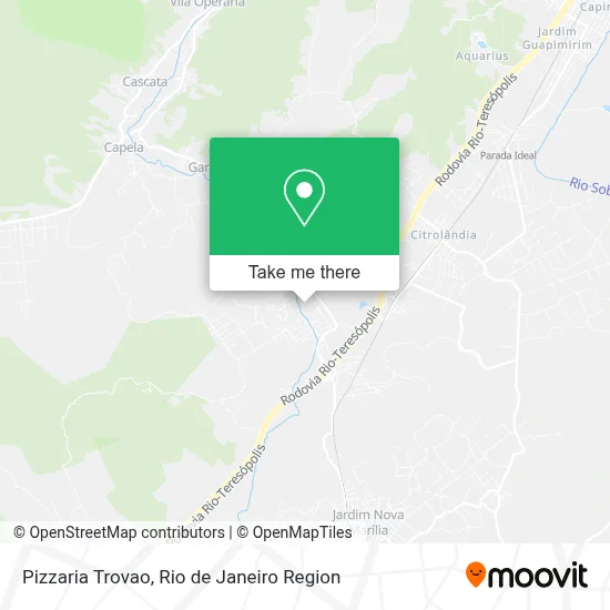 Pizzaria Trovao map