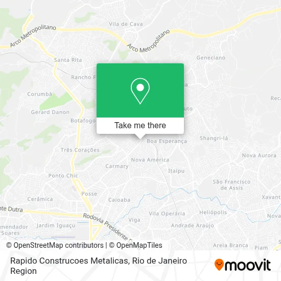 Rapido Construcoes Metalicas map