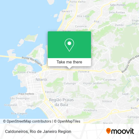 Caldoneiros map